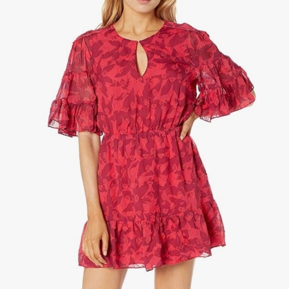 JOIE NWT WOMEN’S TERESA D HIBISCUS MINI DRESS SZ L
